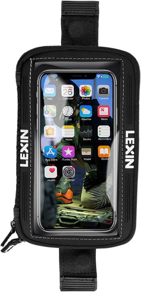 Sacoche De Réservoir Moto En Oxford Noir - Poche Transparente Pour Téléphone - Fixation Aimantée Et Sangle - étanche