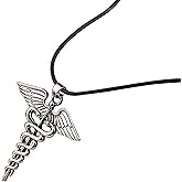 PRINCESS CUTENESS STORE Percy Jackson Camp Half Blood Winged Snake Serpent Olympian Demigod Silver Tone Necklace Annabeth Chase
