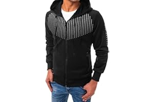 TOWMUS Mens Hoodies,Men's Slim Fit Long Sleeve Lightweight Zip-up Solid Hoodie with Kanga Pocket Hooded Sweatshirts Sweaters