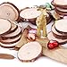 Caydo 20 Pieces 6-7cm Unfinished Natural Wood Slices Circles for DIY Crafts Centerpieces