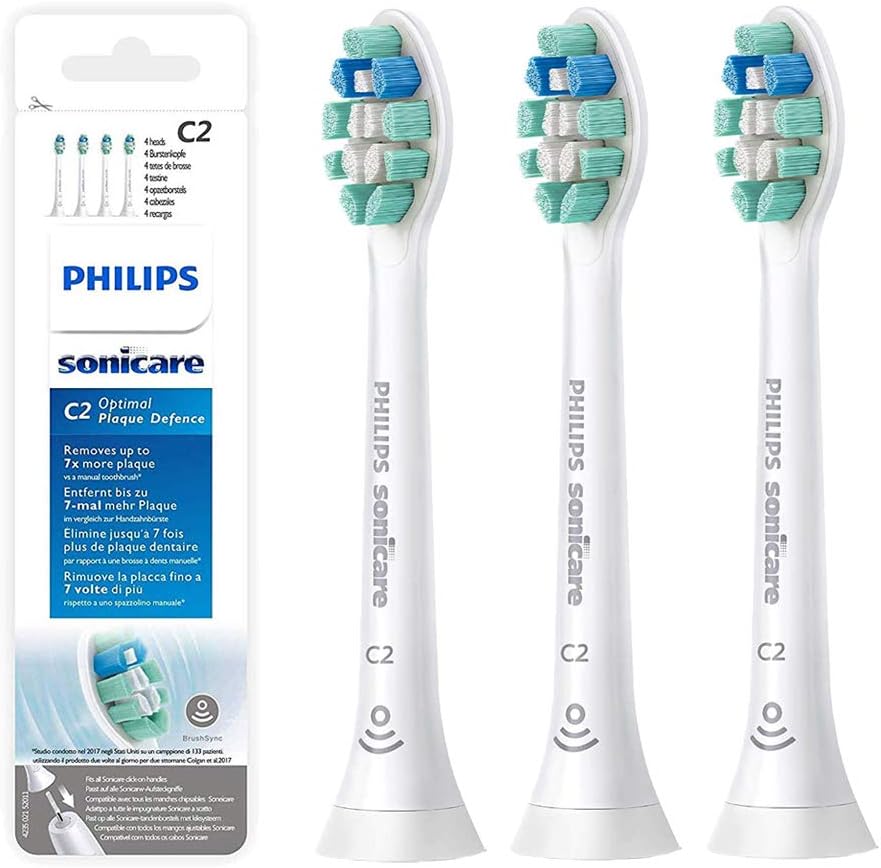 Brush Replacement Heads Compatible with Phillips Sonicare Heads, HX9023 C2 Optimal Plaque Control Toothbrush Heads, Fits DiamondClean,FlexCare,HealthyWhite,EasyClean, 3 packs