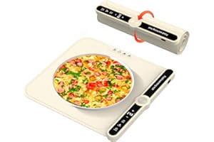 AORDEEP Small Warming Mat for Food Portable Rolled-up Silicone Food Warmers for Parties,Buffet,Countertop Electric Food Warming Mat 9-Level Precise Temp Control Keep Warming Last 18 Hours