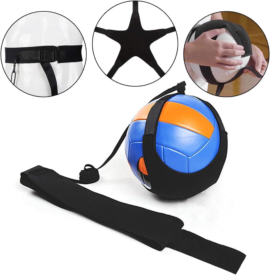 Uspacific Volleyball Training Aid Kit, Adjustable Shoulder Strap Polyester Volleyball Training Equipment with 2Pcs Volleyball Training Straps for Single Player Training : Sports & Outdoors