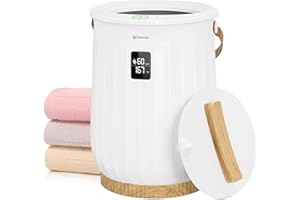 Keenray Towel Warmers, Luxury Bucket Towel Warmer, Large Towel Warmer for Bathroom, Auto Shut Off, Fits Up to 2 40"X70" Oversized Towels, Bathrobes, Blankets, PJ's and More, CL27