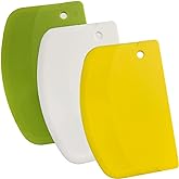 13.5x9cm/5.31x3.64'' Dough Scraper, Pastry Scraper Plastic Bench Cutter, Bowl Scrapers Dough Bread Cutters for Cake Decoratin