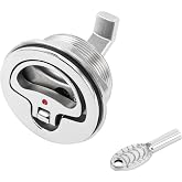 316 Stainless Steel Boat Cam Latch 2-1/2",Marine Grade O-Handle Latch, Locking Latch, Fits 2-1/2" Hole Mount Latch