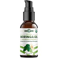 Moringa Oil by Pura Vida Moringa - for Face, Hair and Skin. Cold Pressed ,Organic, Aceite de Moringa Extra Virgen Organico