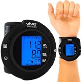 Vive Precision Smart Wrist Blood Pressure Monitor - Digital Automatic | Accurate BP Cuff Machine for Irregular Heartbeat &amp; Heart Rate Detection at Home - Portable Wireless Display for Adults