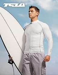 TSLA Men's Long Sleeve Zip Rash