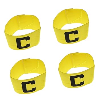 Toygogo 4 Piezas De Fútbol Ajustable Brazalete De Capitán De ...