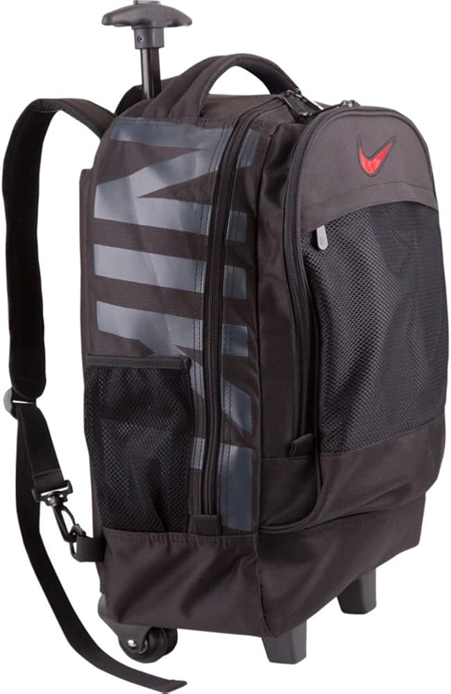 nike rolling backpack black