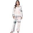 Casual Nights Women's Flannel Long Sleeve PJ's Button Down Sleepwear Pajama Set
