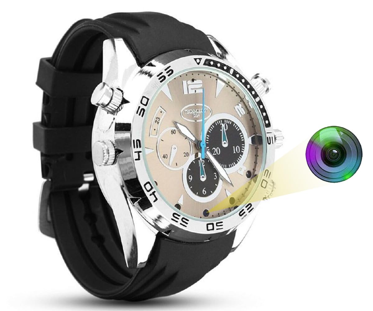HopeGem Spy FHD 1080P Camera – Portable Hidden Watch Wearable Cam With 32G