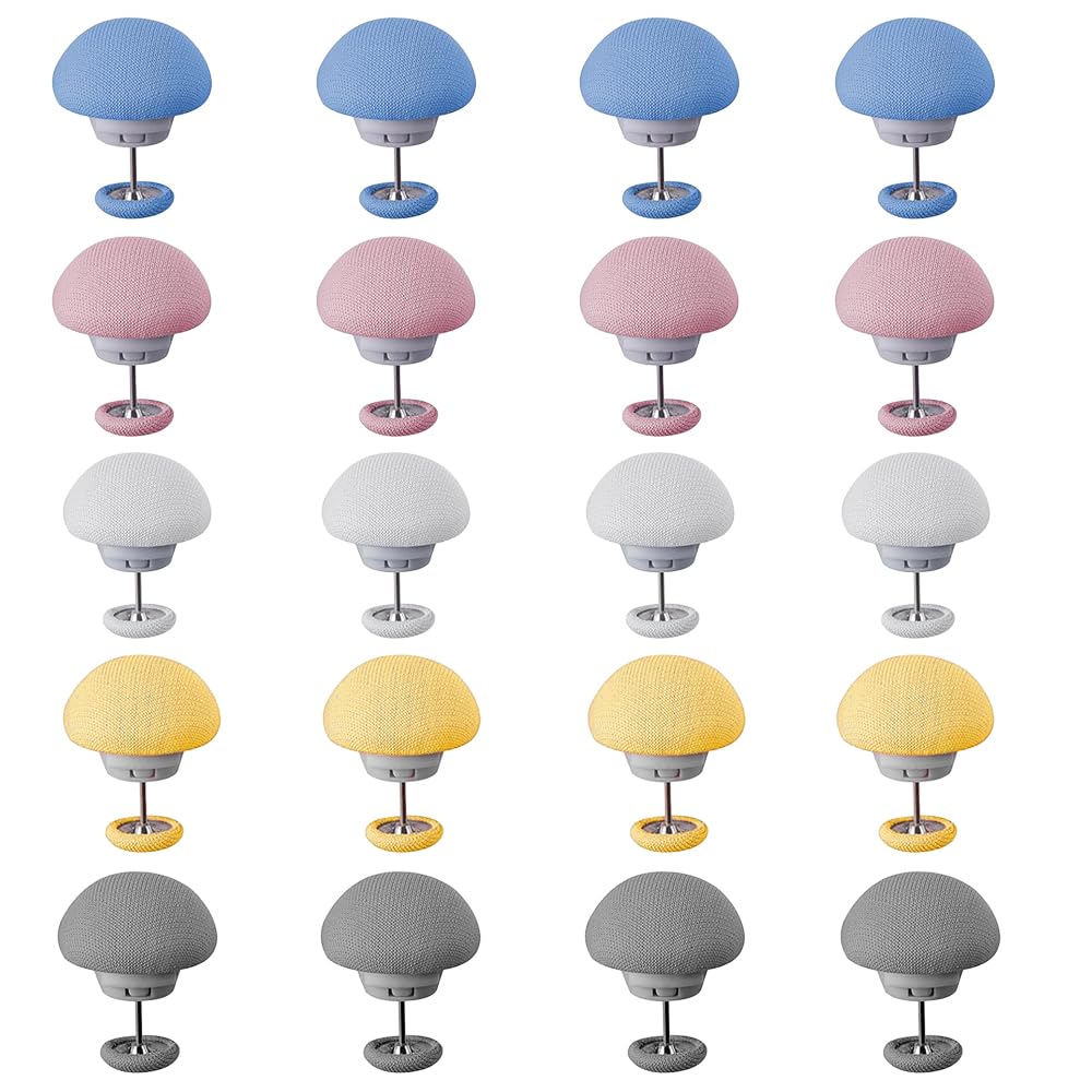 YiFENCHEN 20 PCS Mushroom Duvet Clips Non-Slip Quilt Fixing Clips Multicolour Duvet Fixing Holder with Buttons Quilt Cover Pins for Blanket Bed Sheet Curtain Socks Mattress Covers