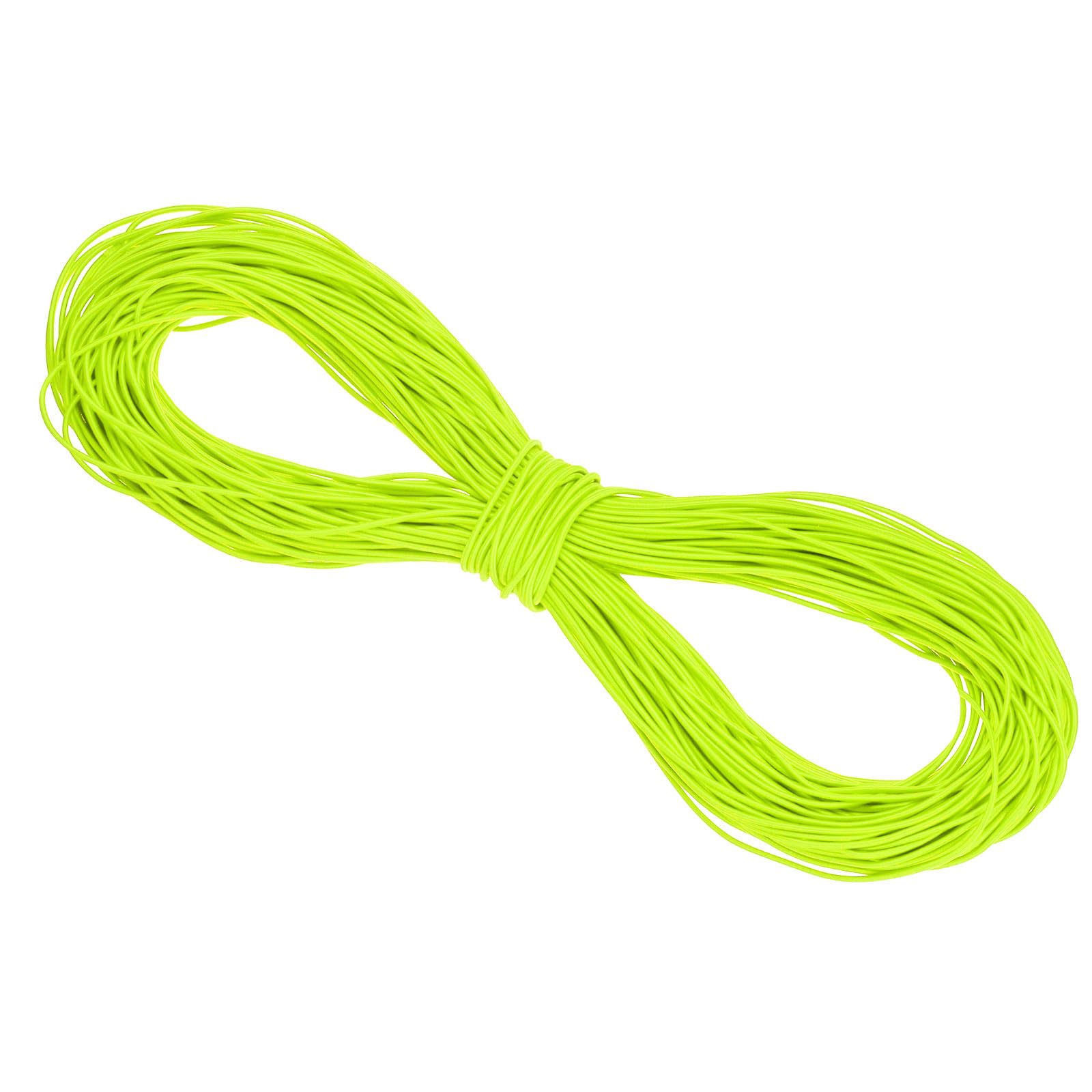 PATIKIL 109 Yards(100m) Bungee Cord Elastic Cord Heavy Stretch String Rope 2mm Fluorescent Yellow for Crafting DIY Sewing Hook Straps Camping Tie Down Strap