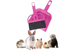 2 BROTHERS WHOLESALE Mini Broom and Dustpan Set - Compact Cleaning Kit for Home, Car, Camping, Small Spaces, Pet Cleanup, and Travel - Durable Small Broom and Dustpan Set Mini - Pink Broom
