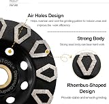 SHDIATOOL 100mm Concrete Diamond Grinding Wheel Cup Disc for Stone Marble view 5