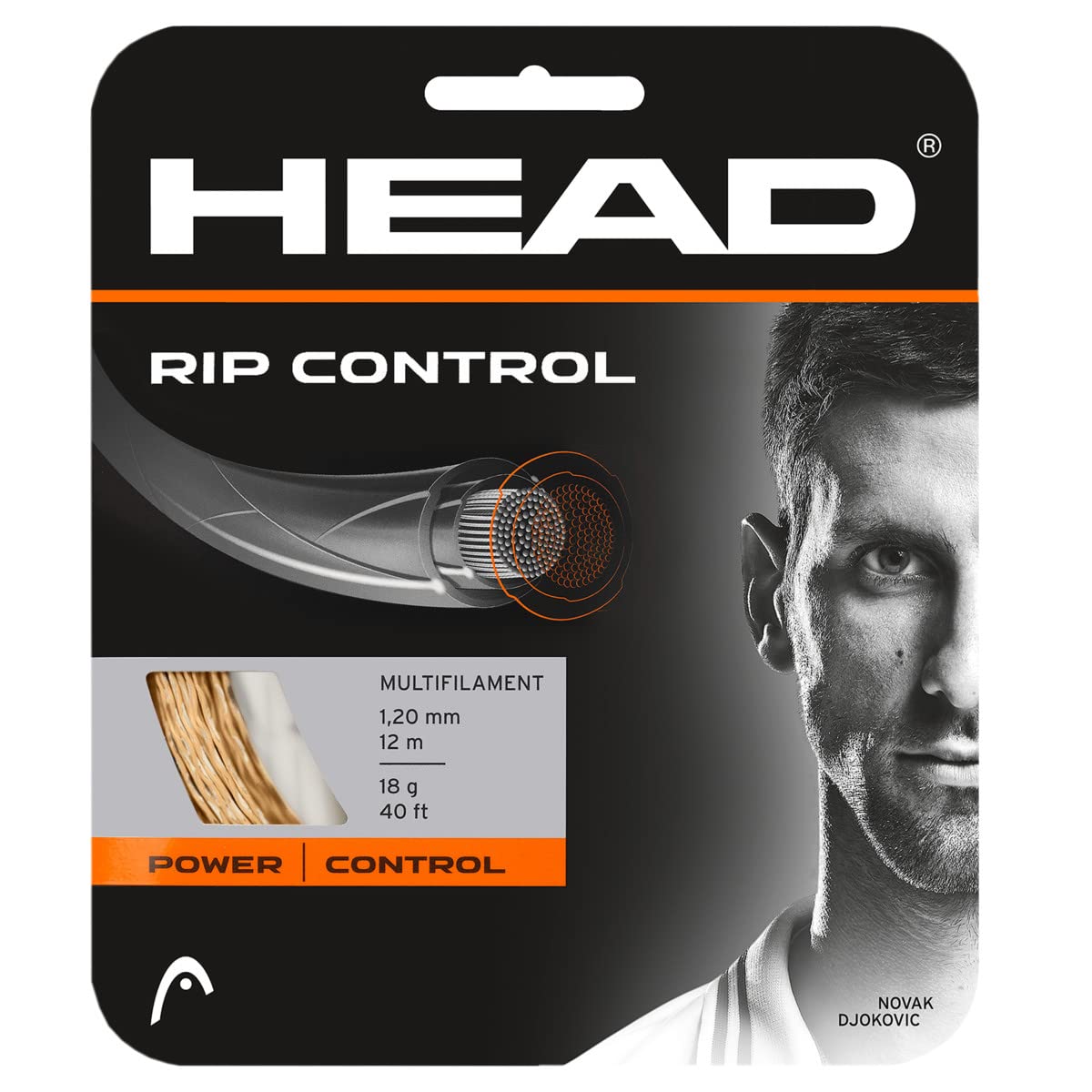 HEAD Rip Control Racket String Natural, Size 16 — image 1