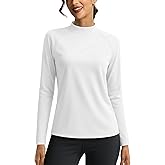 Cavva Thermal Shirts for Women Fleece Mock Turtle Necks Tops Long Sleeve Underwear Base Layer Cold Weather Warm