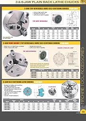 HHIP VERTEX 6" 3-JAW FRONT MOUNT LATHE CHUCK 2 SETS