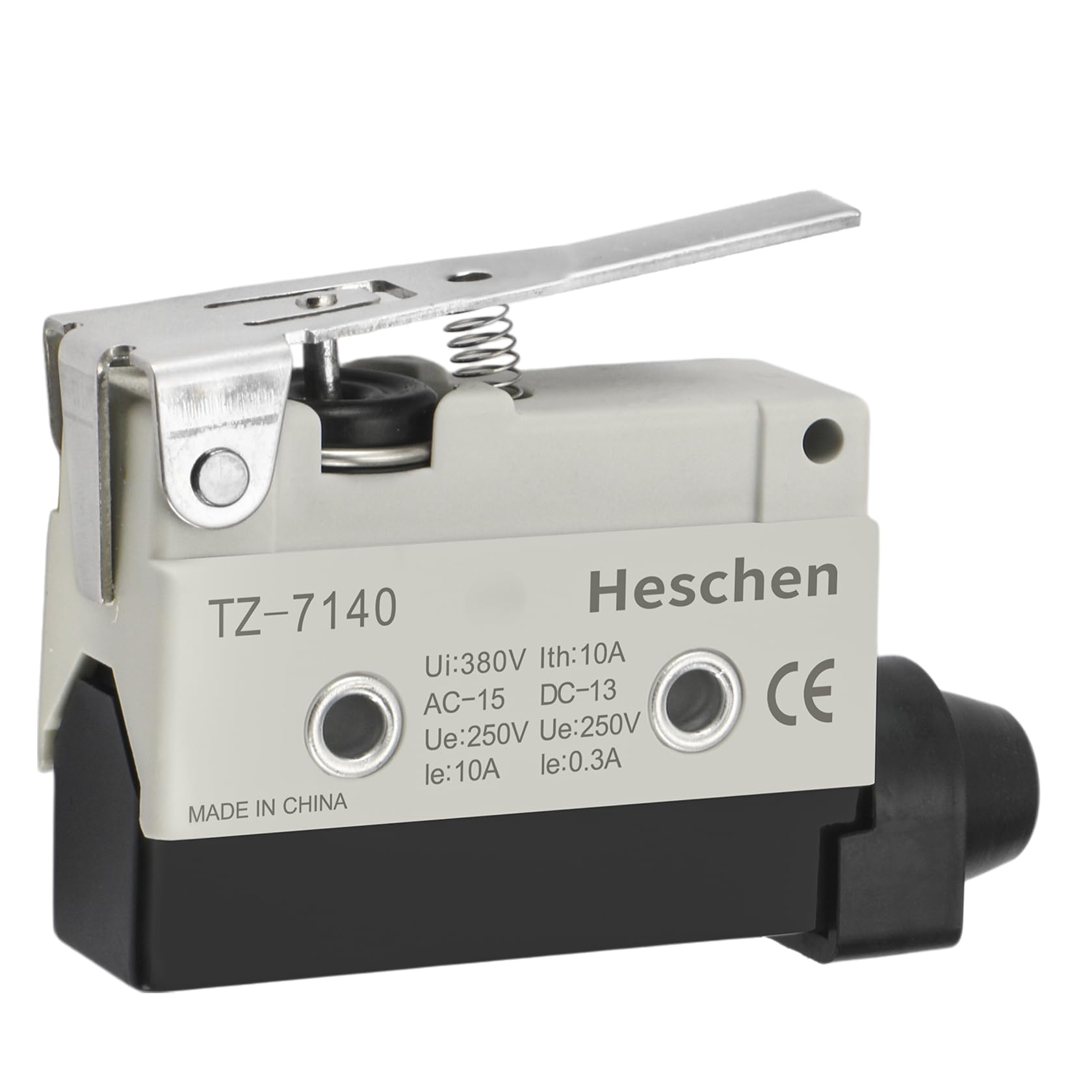 Heschen Horizontal limit switch TZ-7140 momentray short hinge lever actuator AC 380V 10A single pole