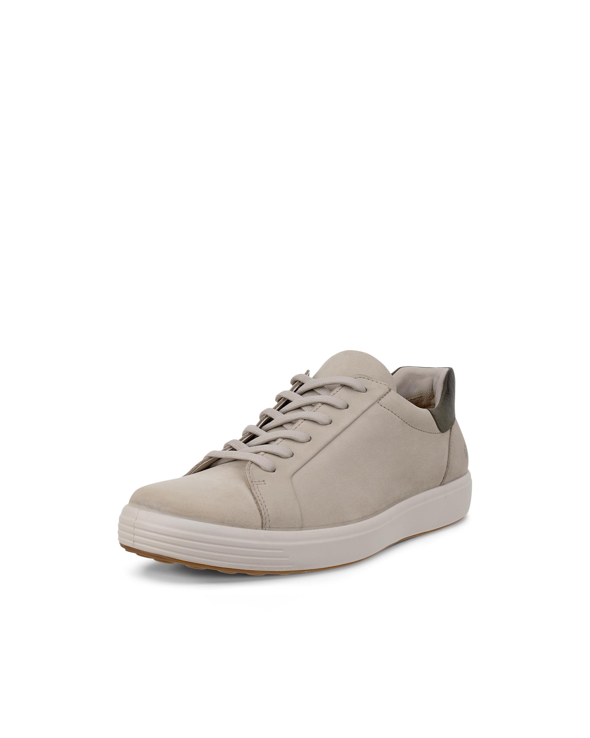 ECCO Men’s Soft 7 Easy Slip Sneaker, Pure Cashmere/Tarmac, 15-15.5
