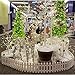 CHICIEVE 4 pcs 11.8x19.7inch White Plastic Picket Fence Christmas Xmas Tree Wedding Party Decoration Indoor Garden Border and Dog Cat Christmas Tree Protector (78.7 Inch in Total)