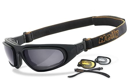Helly® - No.1 Bikereyes® | beschlagfrei, winddicht, nachtsicht HLT® Kunststoff-Sicherheitsglas nach DIN EN 166 || Bikerbrille