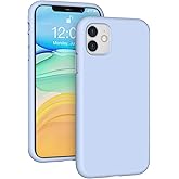 K TOMOTO Liquid Silicone Case Compatible with iPhone 11 (6.1"), Full Body Protection Gel Rubber Cover with Soft Microfiber Lining, Scratch Resistant Shockproof Protective Phone Case, Light Blue