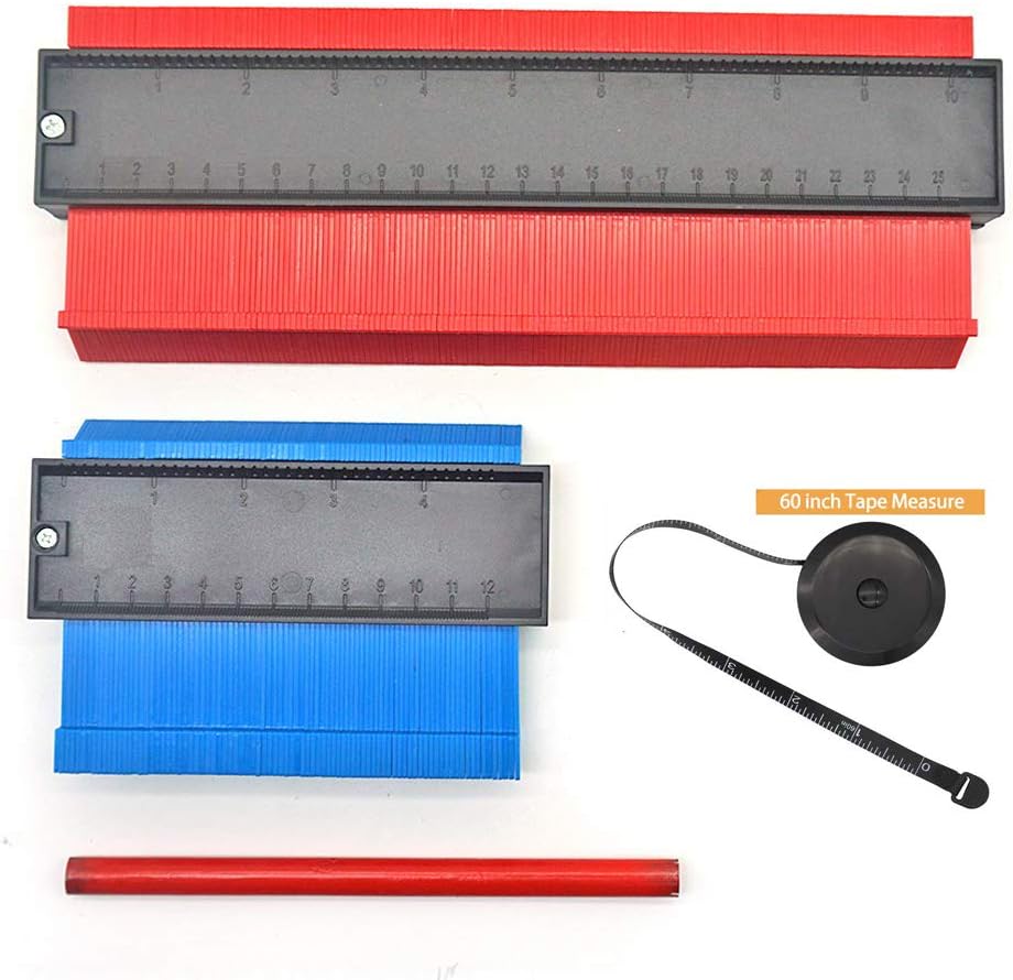 2 Pack Contour Measuring Instrument, Contour Ruler, Irregular Shape