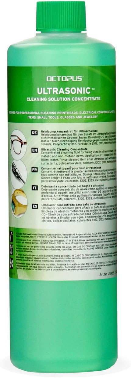 OCTOPUS powerful ultrasonic cleaner, concentrate for use in ultrasonic cleaner glasses cleaner