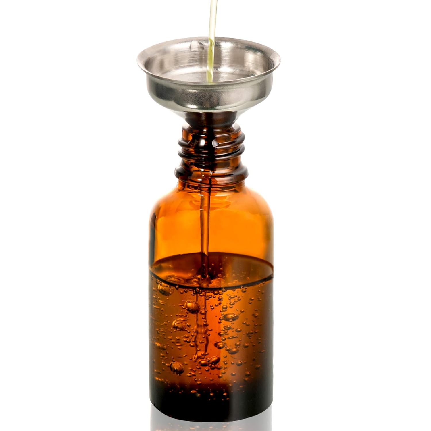 24, 1 oz Dropper Bottles for Essential Oils with 6 Stainless Steel Funnels & 1 Long Glass Dropper - 30ml Amber Glass Bottles with Eye Droppers - Tincture Bottles, Leak Proof Travel Bottles for Liquids: Industrial & Scientific