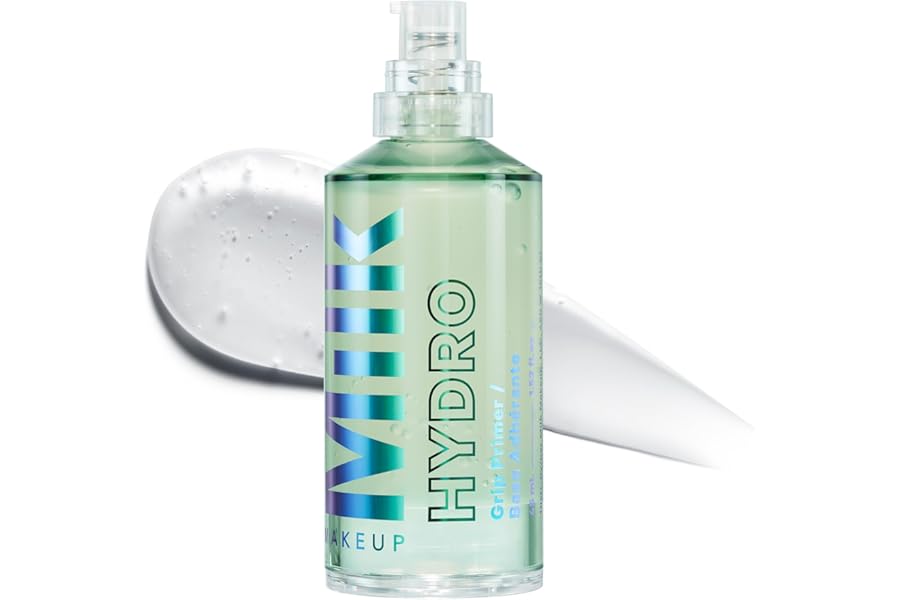 Milk Makeup Hydro Grip Primer with Hyaluronic Acid + Niacinamide – Hydrating Face Primer Grips Makeup for Up to 12 Hours – Silicone-Free, Lightweight Gel with Dewy Finish