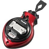Tajima Chalk Line, Chalk-Rite Sturdy Chalk Box, Red | Extra Bold 1mm Snap Line, Clip-n-Hold Belt Clip, 5 Gear Drive, Metal Case