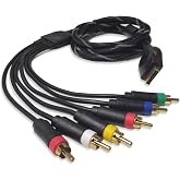 Component Cable for PS2 / PS3, YPbPr Audio Video Composite Cable 6 Feet