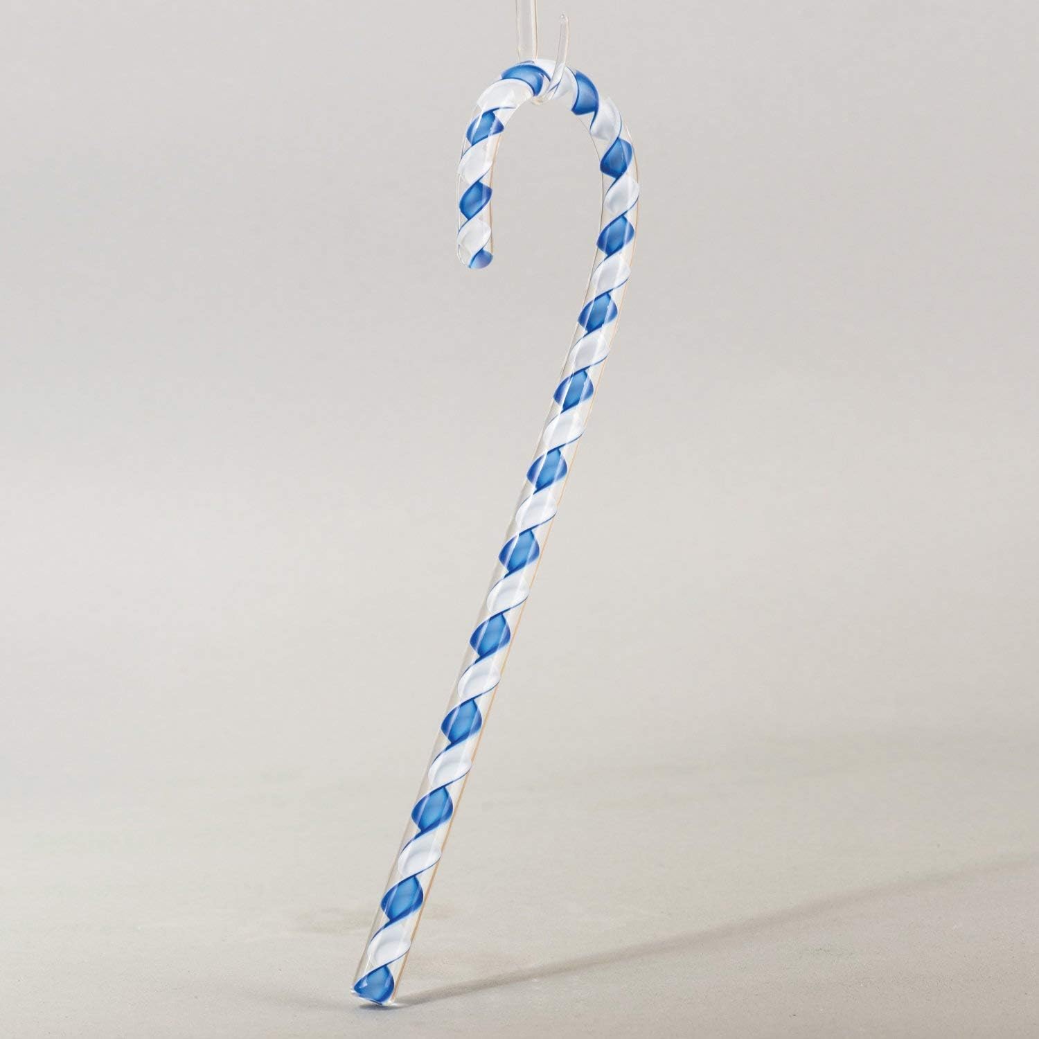 Amazon Com Glass Eye Studio Vintage Candy Cane Blue White Kitchen Dining