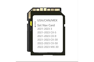 Latest Upgraded Version Navigation SD Card for Mazda 3/CX-5/CX-9/CX-30 (2021-2023) & CX-50/MX-30 (2022-2023) with USA/CAN/MEX