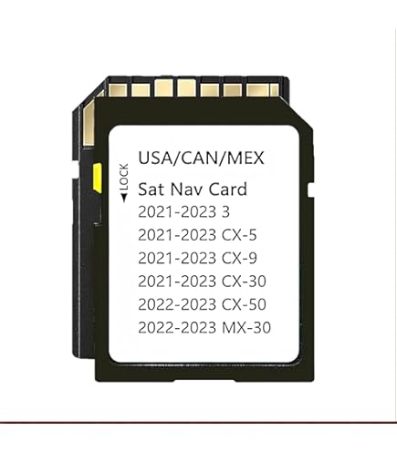 2019 Navigation SD Card Accessory for 2016-2021 Mazda CX-3, 2016
