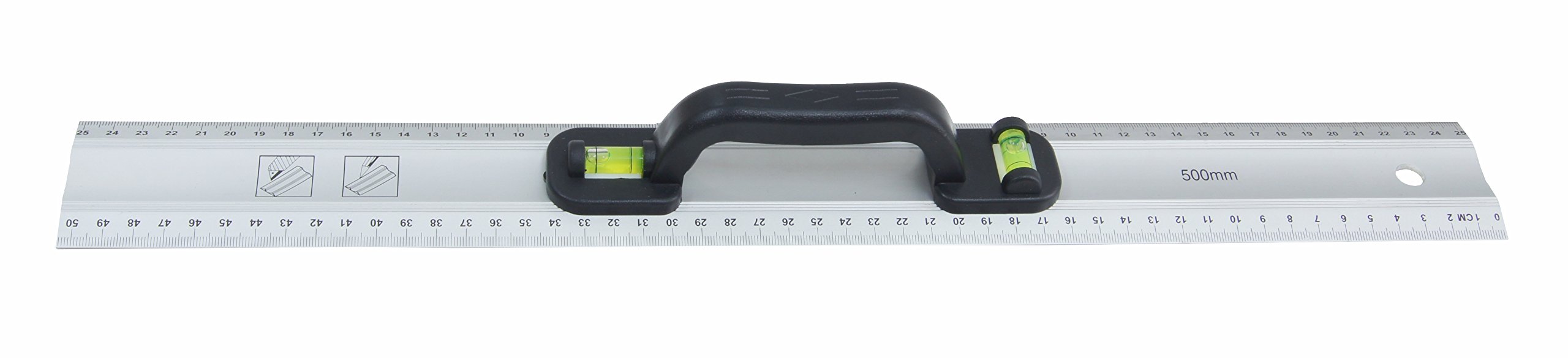 Aluminium Ruler with 2 Level Vials