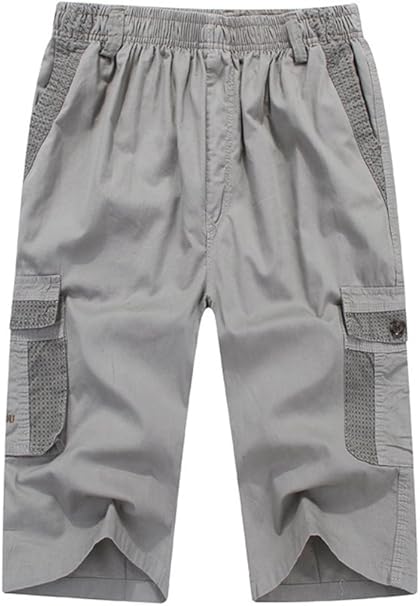 mens light grey cargo shorts