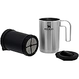 Stanley Adventure All-in-One, Boil + Brewer French Press Coffee Maker - 32oz BPA Free Campfire Coffee Pot Heats up Tea or Sou