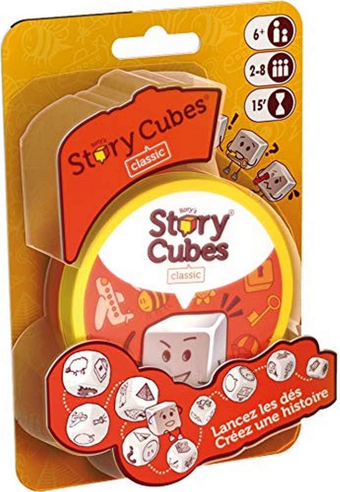 Asmodee- Rory's Story Cubes: Original (Metal Box), ASMRSC201FR, Multicolor, 3 x 11.5 x 16.5 cm