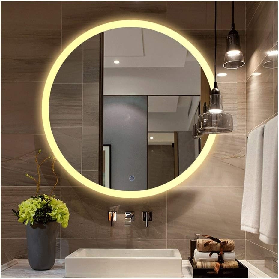 JKFZD Espejo de Baño con Iluminación LED para Tocador y Espejo 50cm