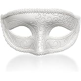 Ralleyfun Masquerade Mask for Men Women Couple Ventian Halloween Masks for Party Prom Ball