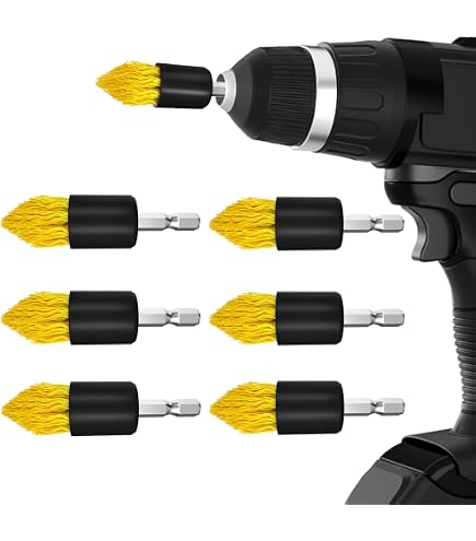 ETOUPA 30-Piece Drill Brush Cleaning Kit - Power Scrubber Attachments, Pads, Sponges & Extender