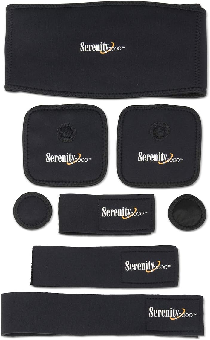 Serenity 2000 | Full Body Magnetic Therapy Set for Pain Relief – Eight-Piece Set, Small/Medium: Health & Personal Care
