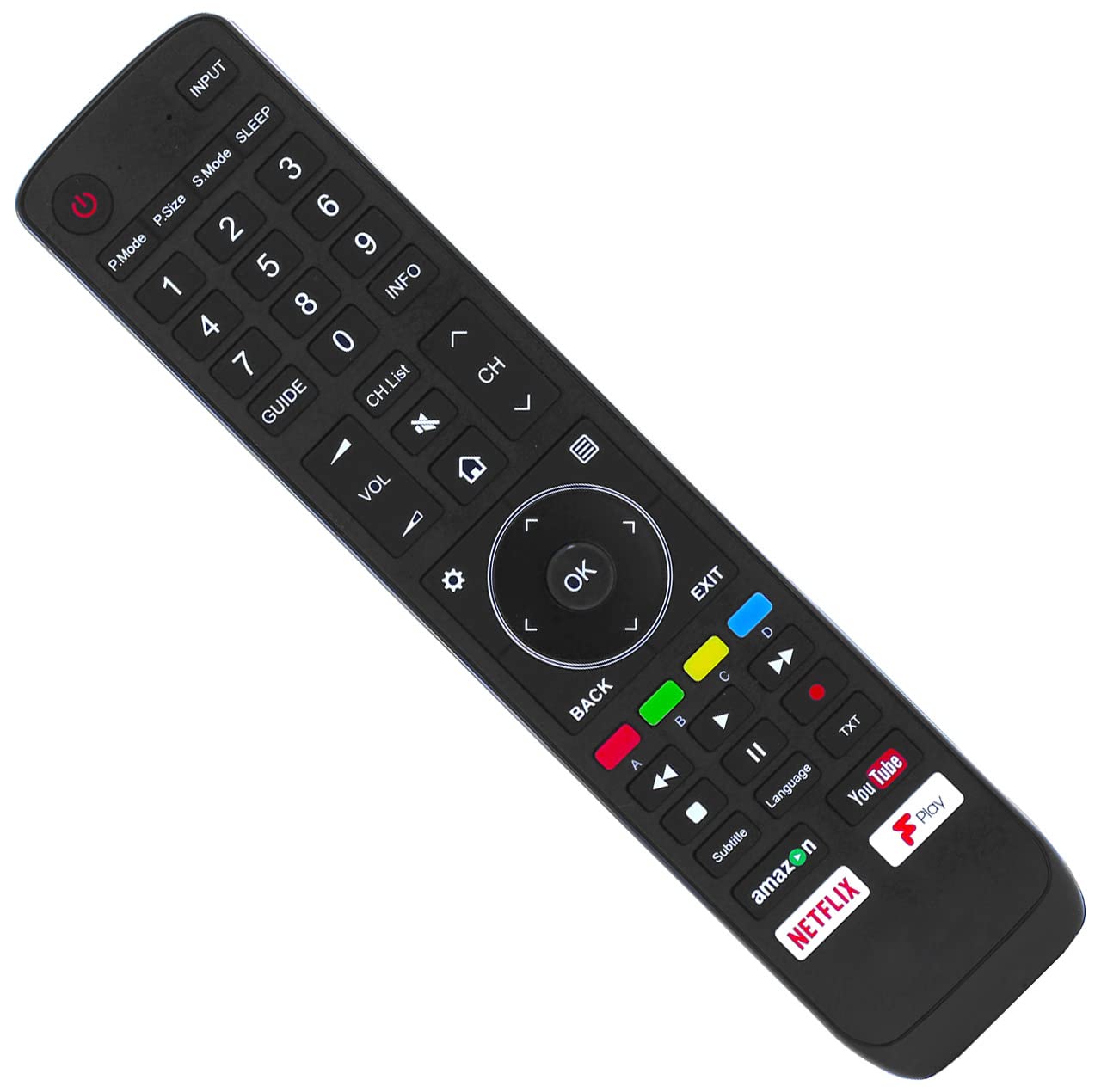 Replacement Remote Control Compatible for Hisense EN3G39 Smart LED TVs