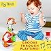 ToyThrill Singing, Dancing Musical Goose Baby Toy - Flashes Lights, Plays 3 Hip Hop Songs, Glides Across Floor - Stimulating, Fun Game for Toddlers and Babies - Orange