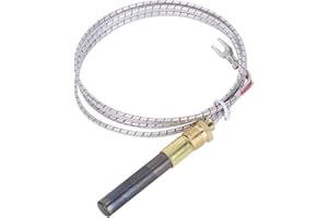 36 Inch Thermopile Generator Thermocouple for Gas Fireplace Stove Heater High Temperature Resistant Replacement Thermocouple 