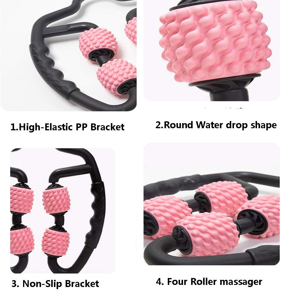 Upgrade Wrap Muscle Roller Stick - Manual Massage Sticks Tools-Muscle Roller Massager for Relief Muscle Soreness,Cramping and Tightness,Help Legs and Arms Recovery（Black） …: Health & Personal Care
